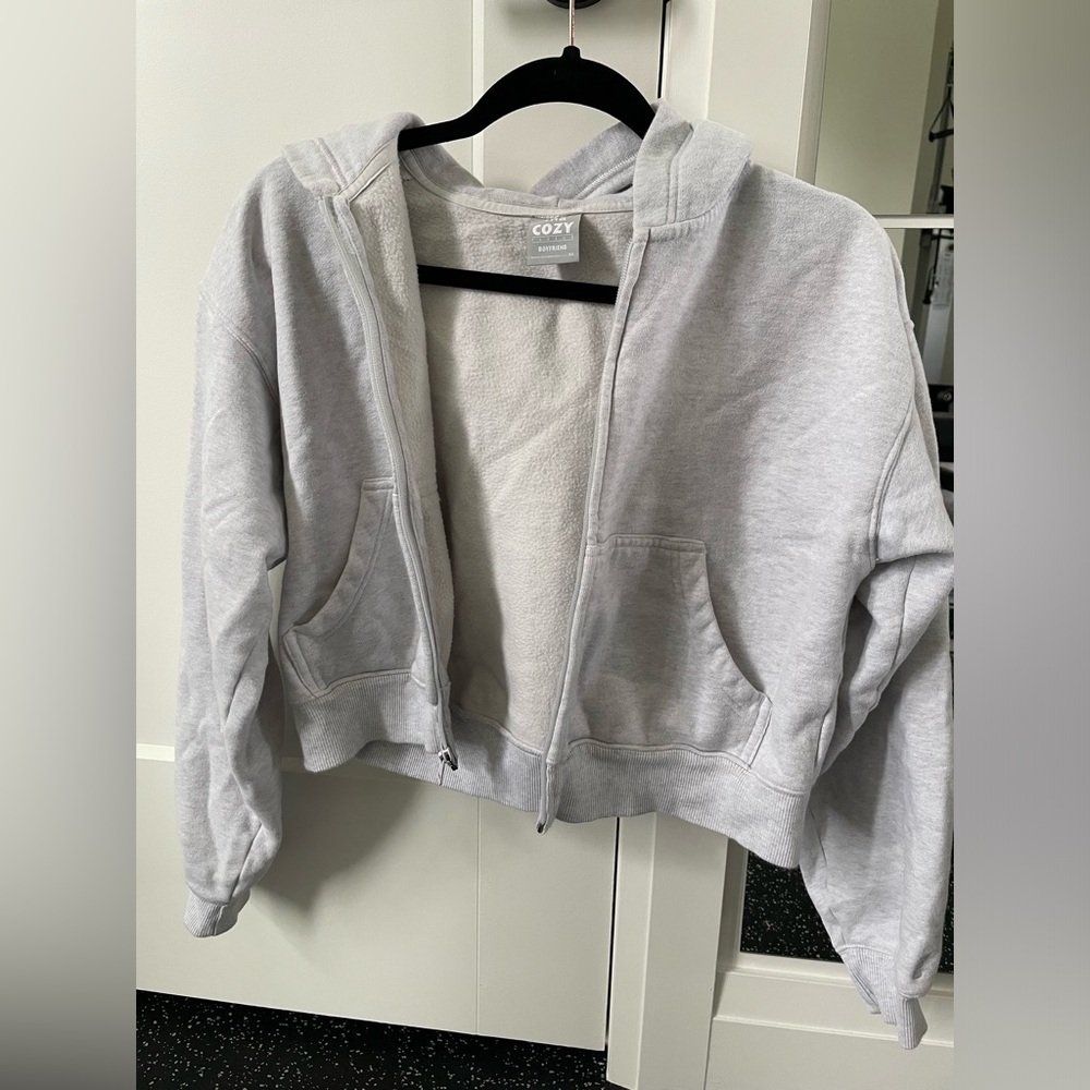 TNA Cozy Fleece Boyfriend zipup